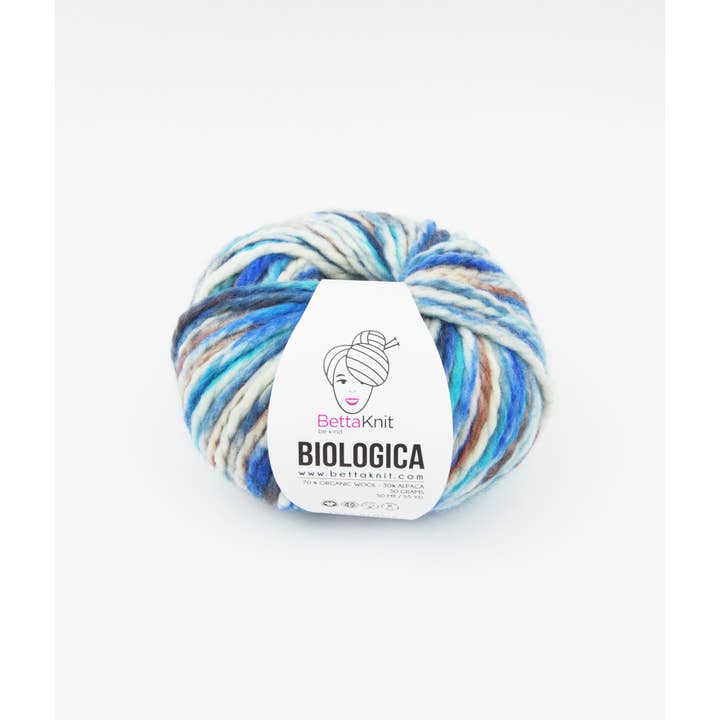 BettaKnit - Wholesale Yarn - Biologica Print - 70% Organic Wool 30% Alpaca Yarn