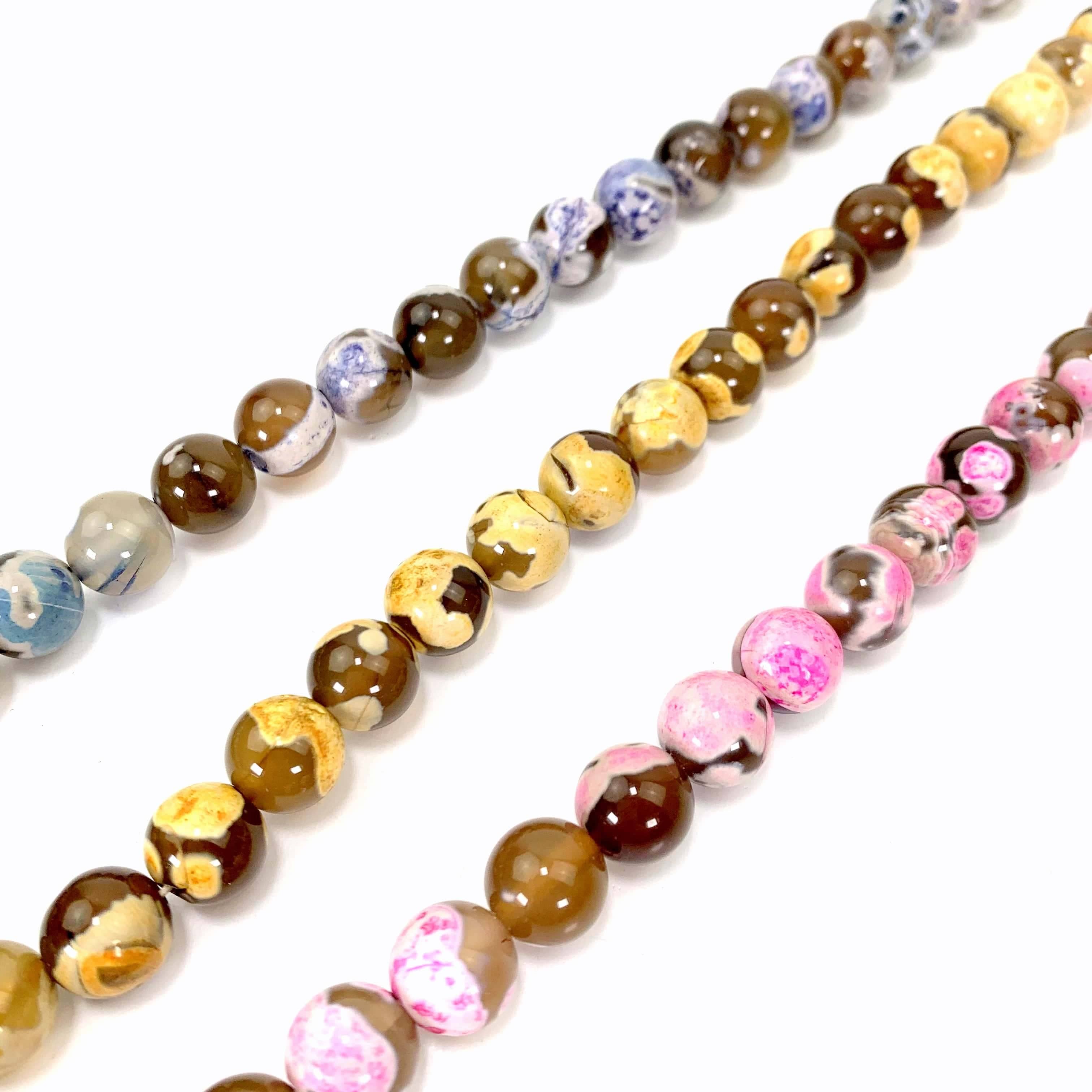 Rock Paradise – Engroshandel Perler – Crystal Agate runde farveperler3