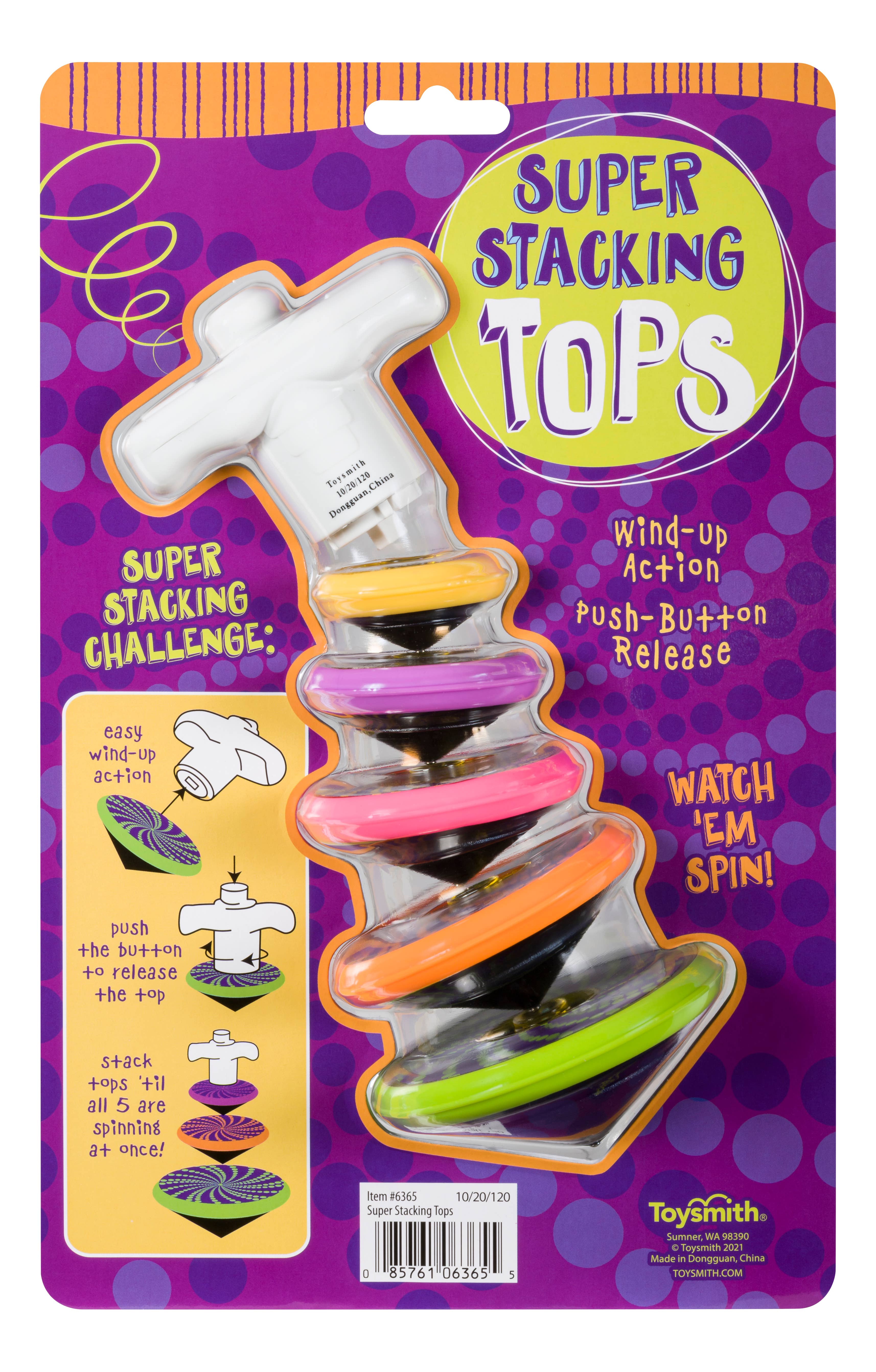 Toysmith - Wholesale Toy Set - Kids - Toysmith Super Stacking Tops Kit1