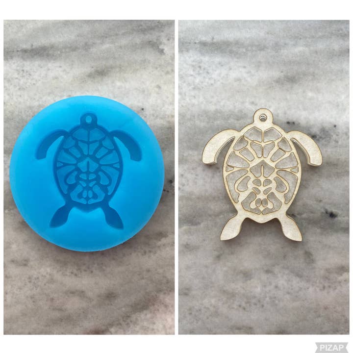 Turtle Keychain, Silicone Mould for wholesale by EllaRaeMouldsVinyls
