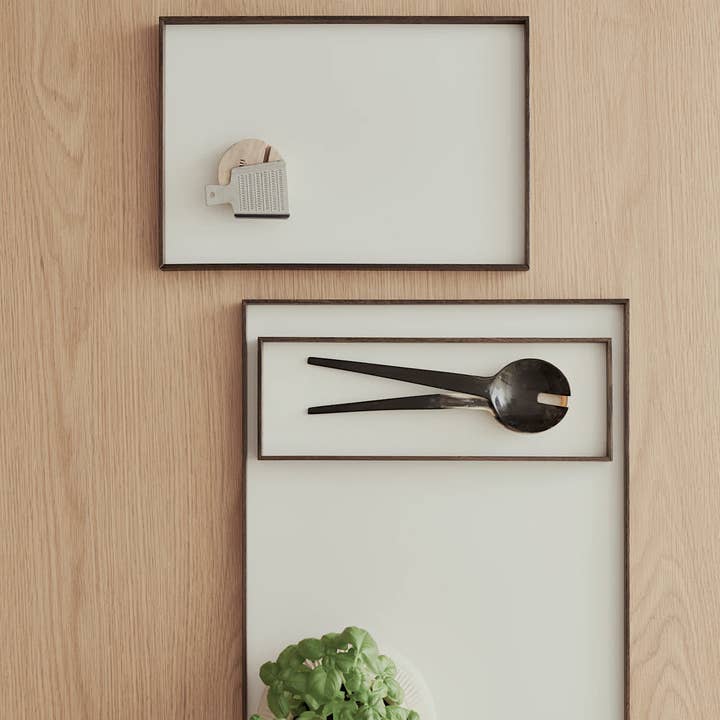 Studio Nordhaven - Wholesale Decorative Tray - Frame tray large smoked oak/beige by Gejst