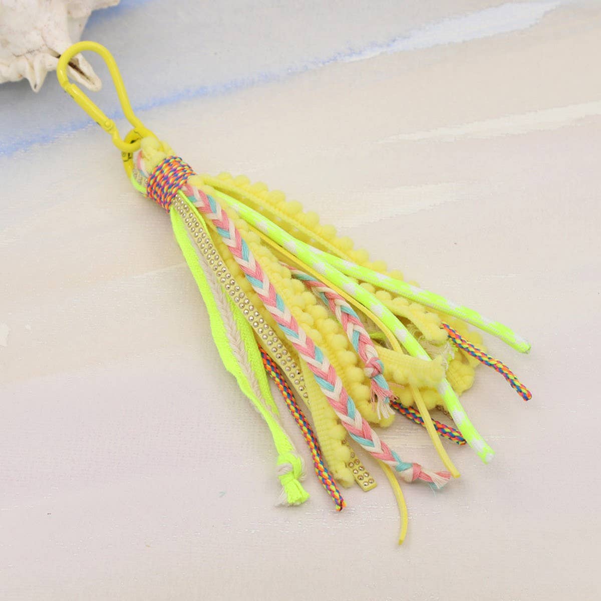 ACCITY - Wholesale Keychain - Women's - SOLID COLOR BOHEMIAN STYLE LONG TASSEL KEYCHAIN_CWMM35496