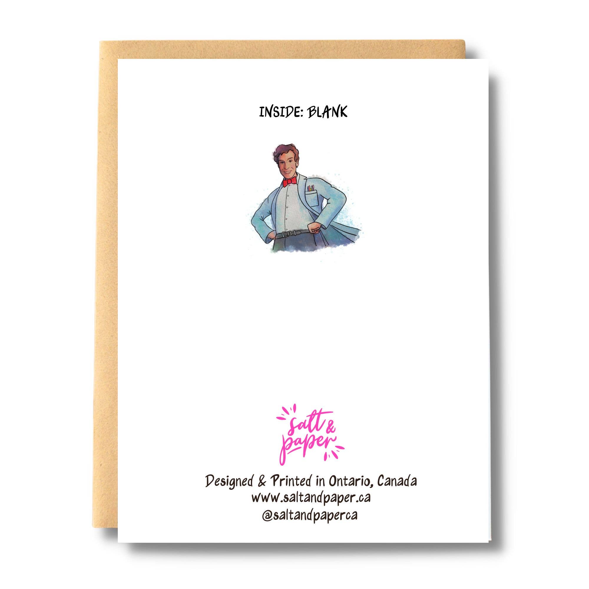 Salt & Paper - Vendita all'ingrosso Biglietti di auguri - Regole della scienza, e anche tu, Bill Nye Card1