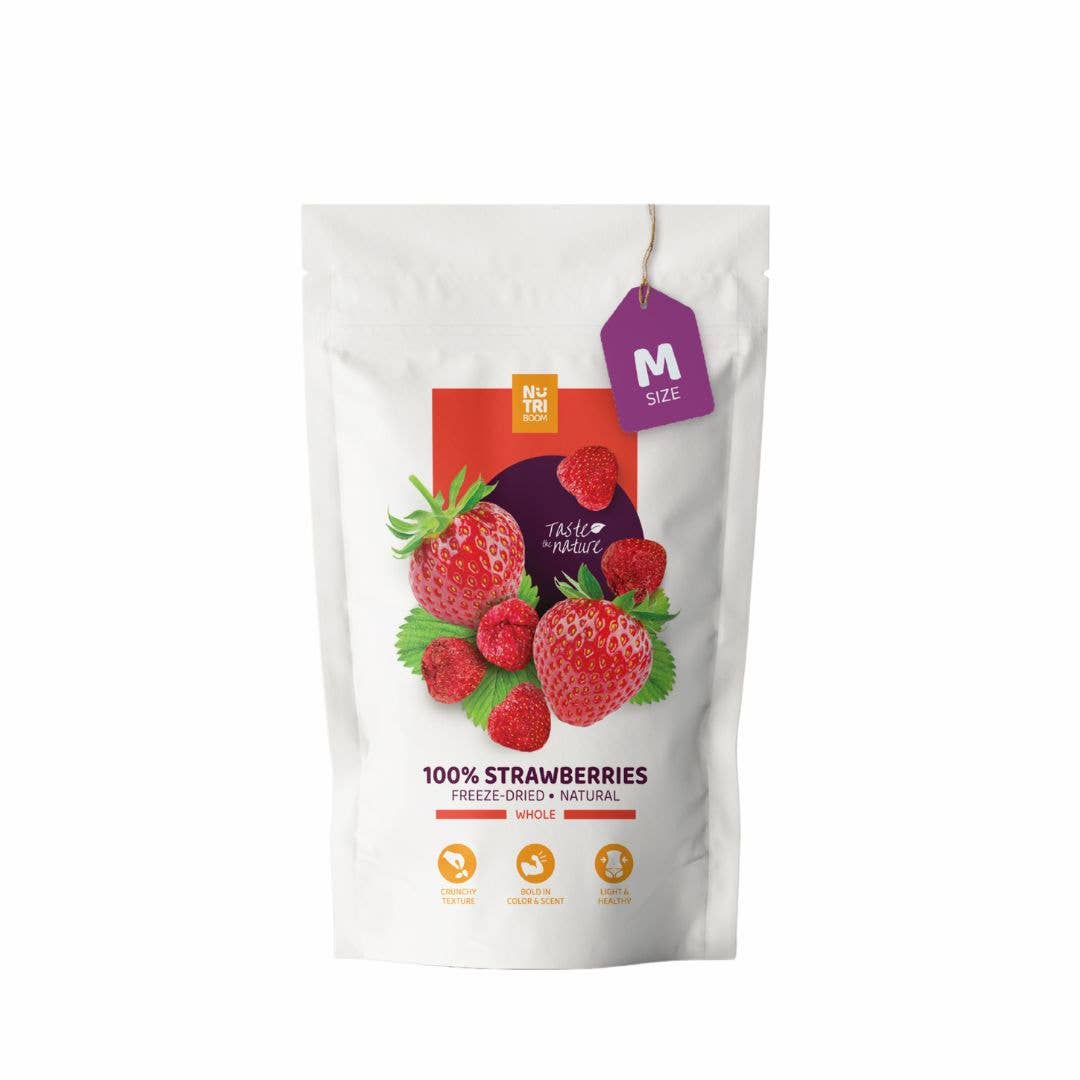 NutriBoom - Wholesale Dried/Dehydrated Fruit - Freeze Dried Strawberries: 17g and 35g packs0