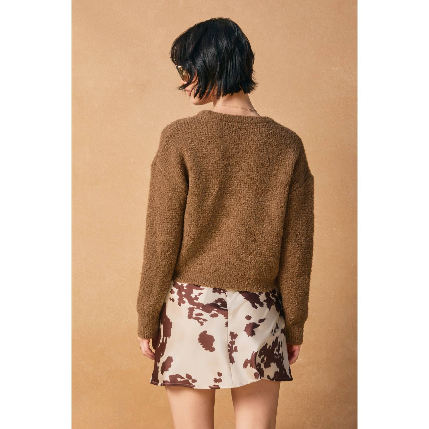 Dress Forum - Venta al por mayor Jersey de punto - Mujer - Jersey de cuello redondo Peach Fuzz7