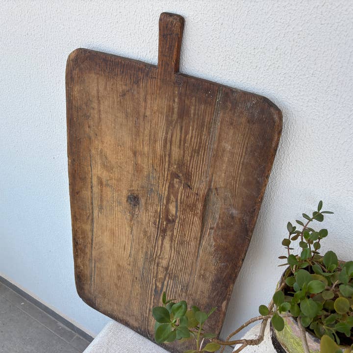 Rustic Remnents - Wholesale Cutting board - Vintage Wooden Bread Board – Antique Turkish Dough Board5