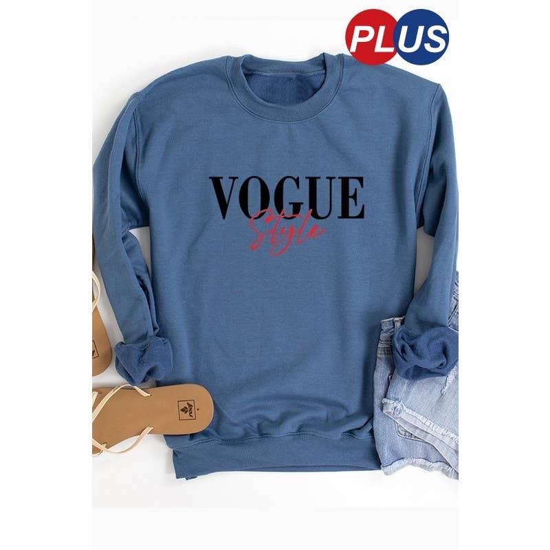 Vogue Custom Unisex Crewneck Sweatshirt Cotton Polyester Fabric