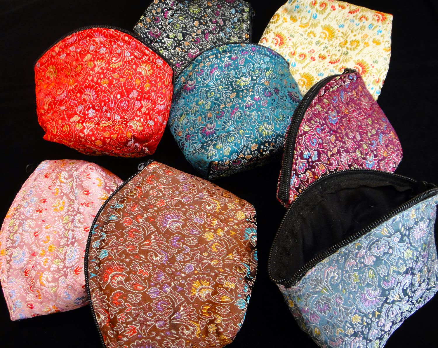 Tika – wholesale Påse - Dam – Brocade Zipper Påse - Stor1