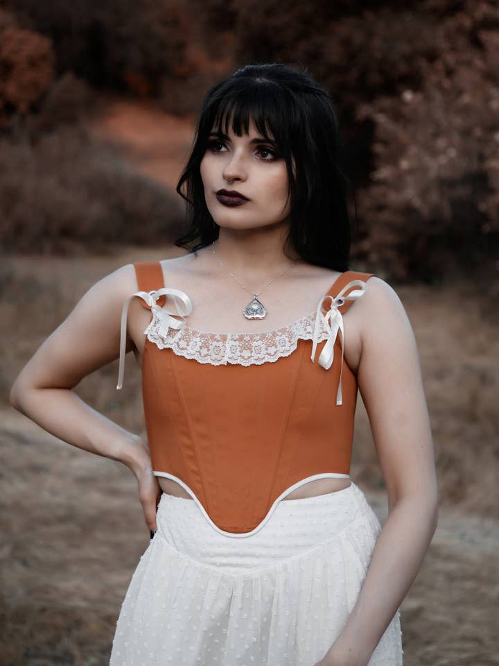 Gingerbread Corset for wholesale by Lively Ghosts