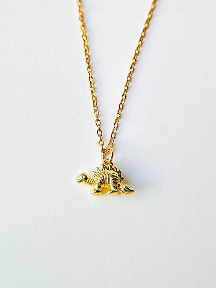 Stegosaurus Charm-halsband för wholesale av June Luna Jewelry