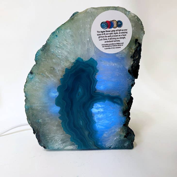 Wholesale Agate Lamp - Agate Geode Cut Base Light - Assorted Colors for  your store - Faire
