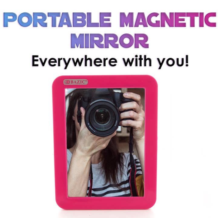 BAZIC Products - Wholesale Compact Mirror - Magnetic Locker Mirror