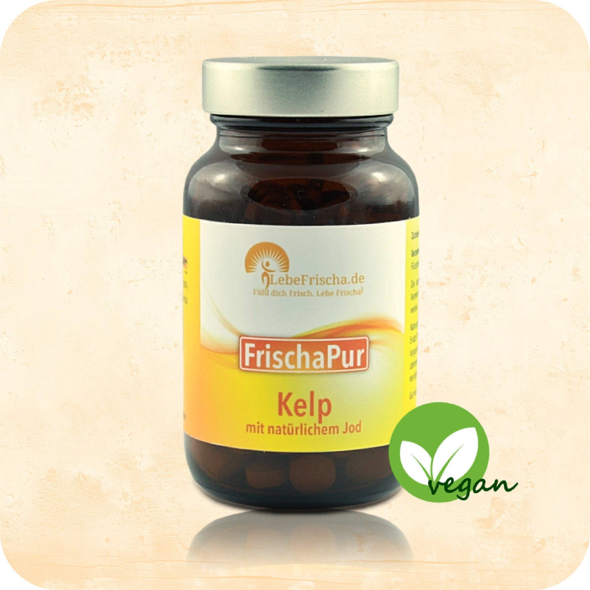 LebeFrischa - Venta al por mayor Suplementos/vitaminas para beber - LebeFrischa Alga Kelp – Yodo Natural 180 Comprimidos0