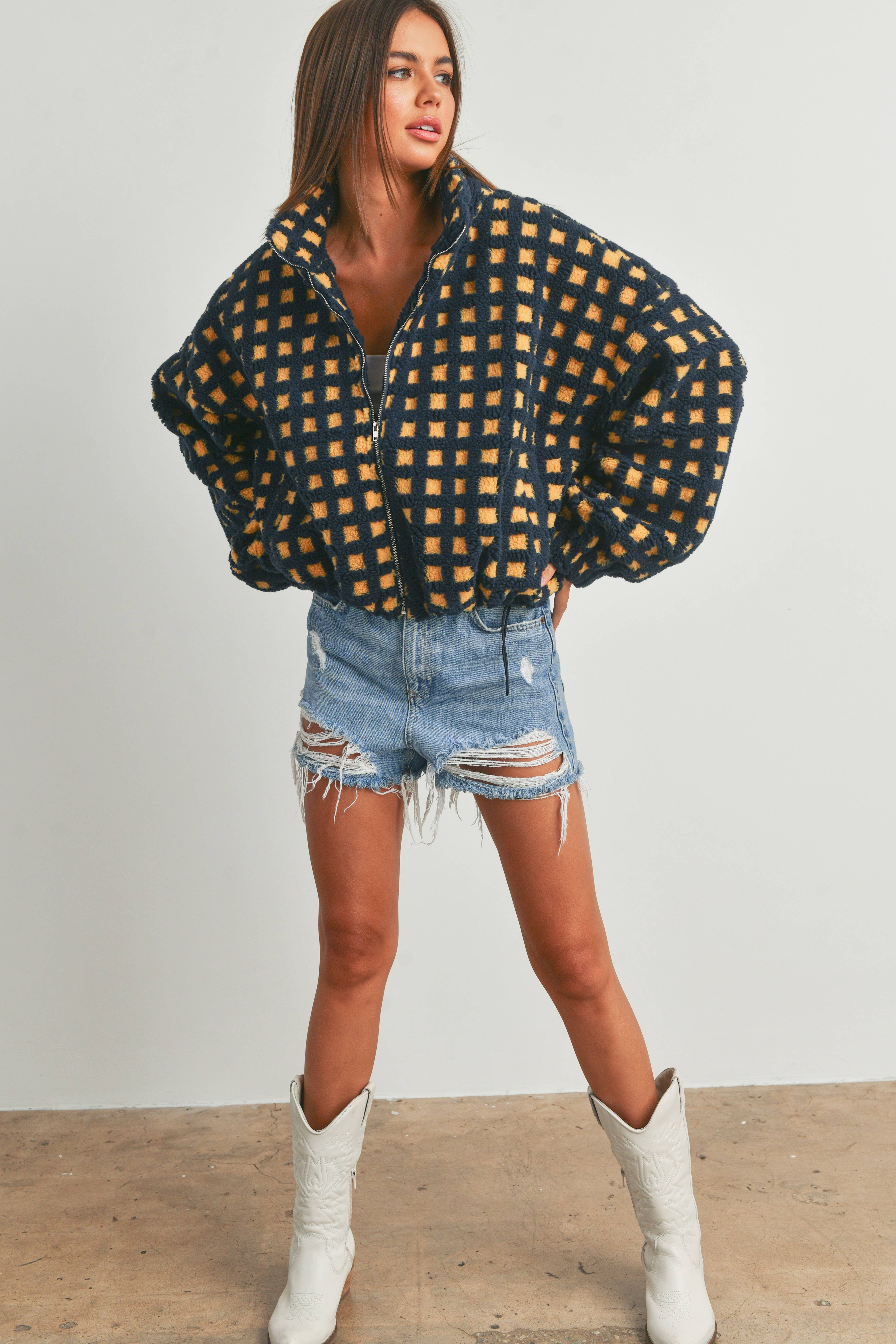 BUTTERMELON - Wholesale Jas - Dames - Fuzzy Sherpa-jas - BMJ72546