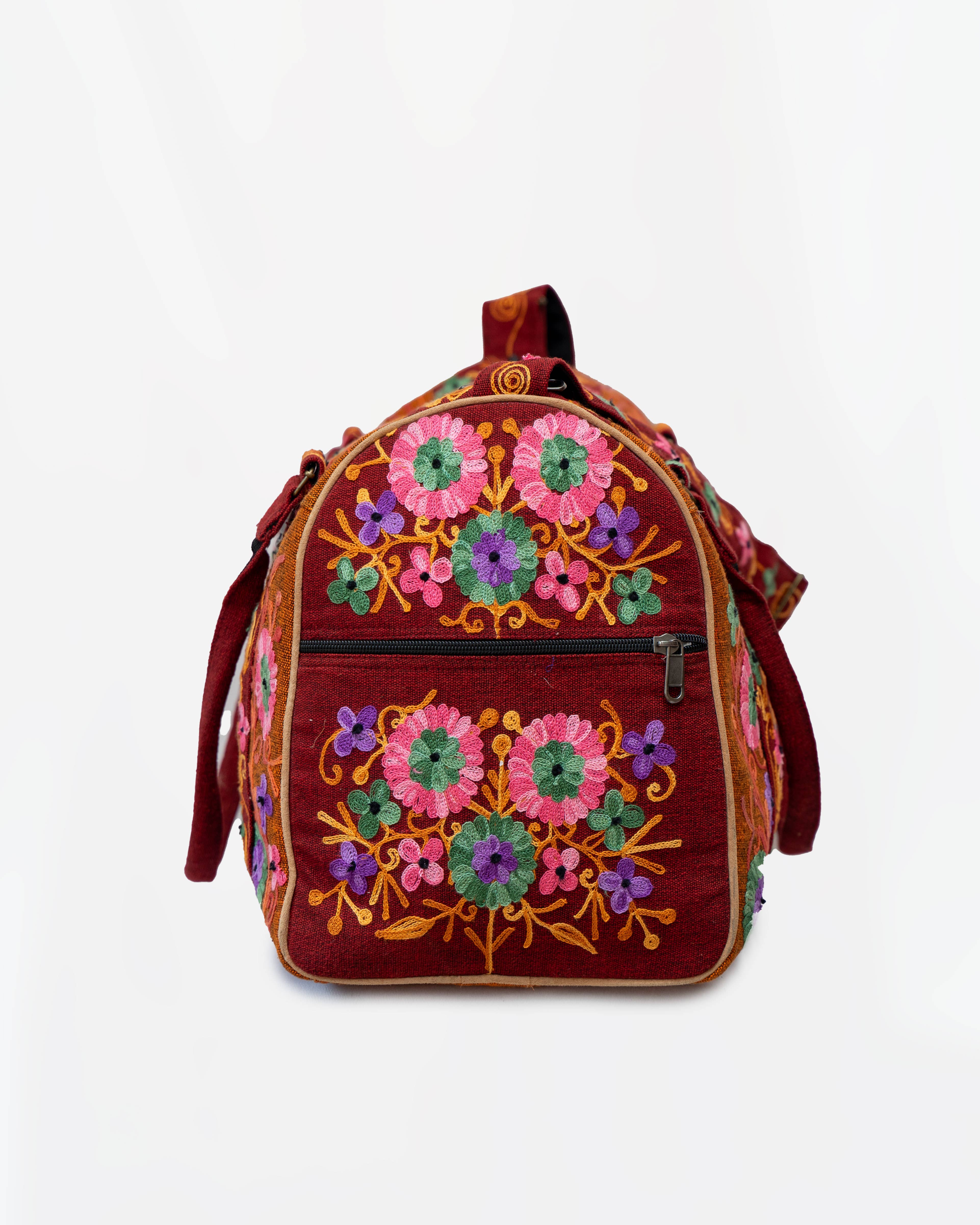 Local Women’s Handicrafts - Wholesale Weekender Bag - Women's - Embroidery Cotton Travel Bag13