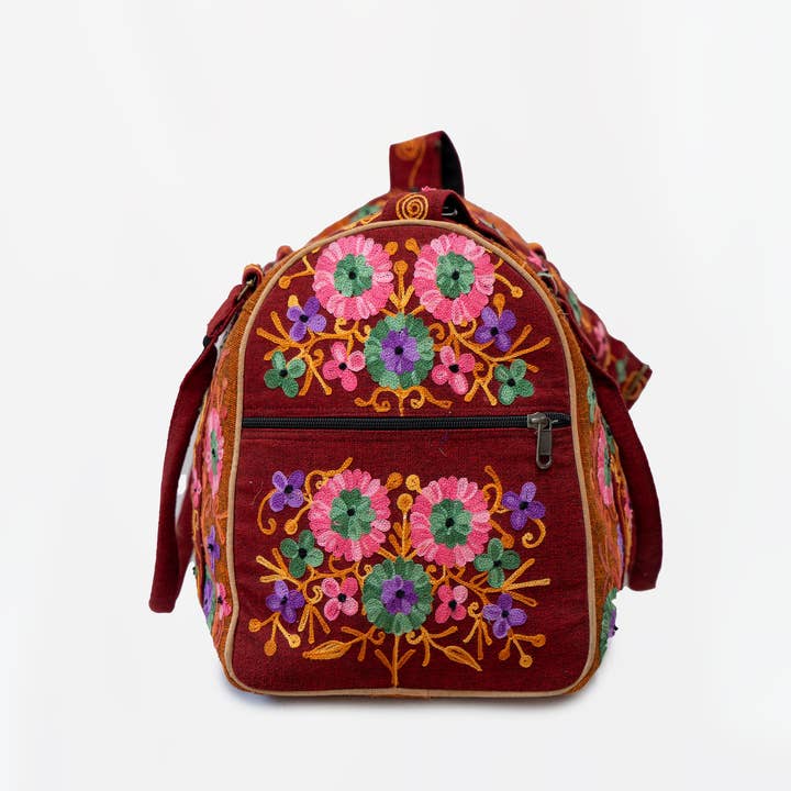 Local Women’s Handicrafts - Wholesale Weekender Bag - Women's - Embroidery Cotton Travel Bag13