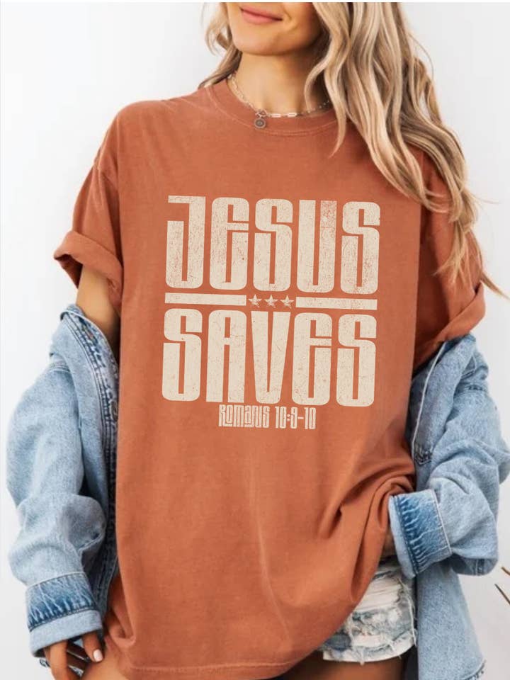 Jesus Saves Tee for wholesale by ASH Originals Co