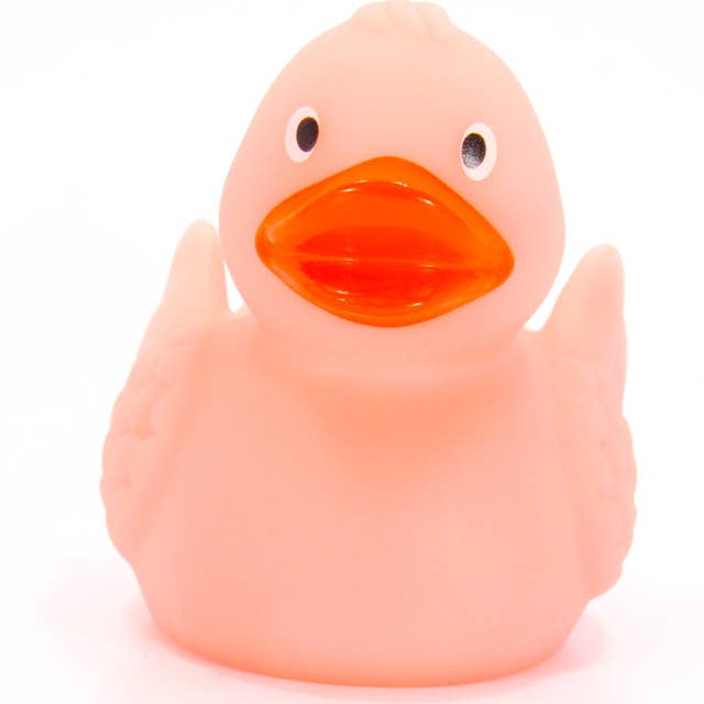 Ducks in the Window - Wholesale Bath Toy - Baby - Pink Glow In The Dark Rubber Duck