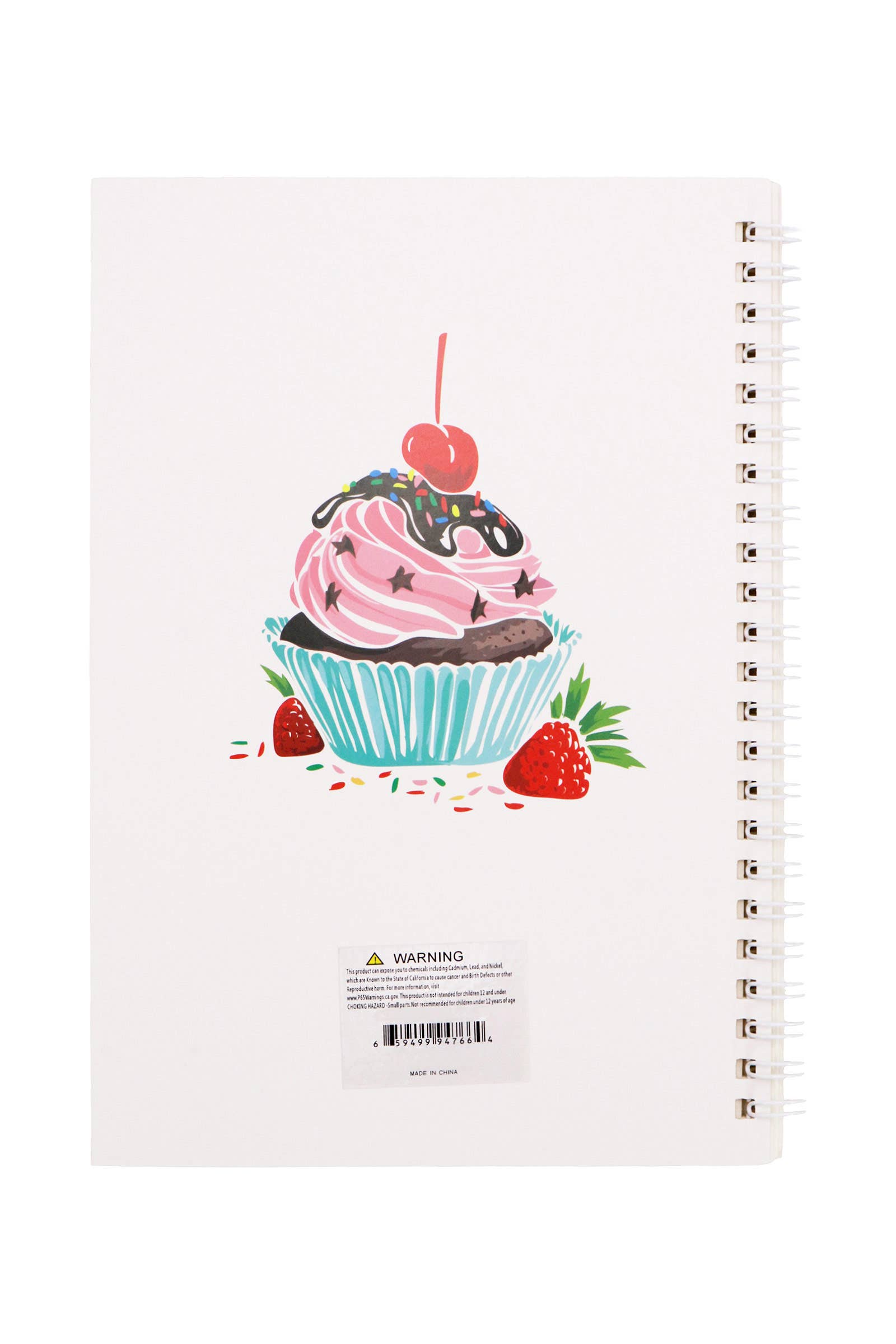 ASSORTED Food Dessert A5 Spiral Bound Notebook - 12 Pcs for wholesale on Faire8