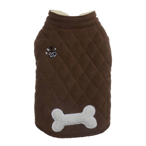 SMALL DOG - Double Fleece Doggy Snug Chocolate for wholesale by DoggyDolly Australia/NZ