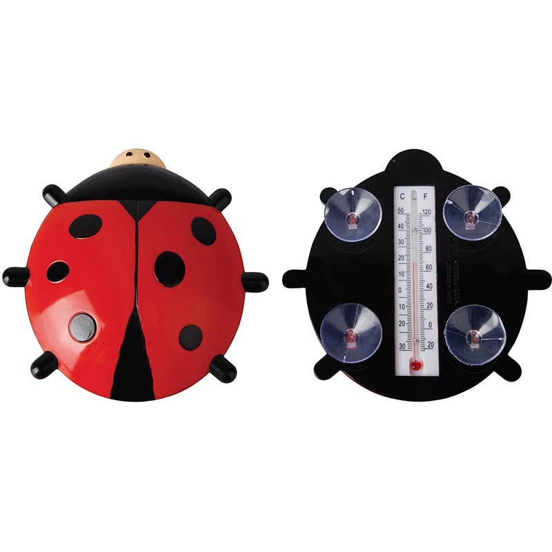 Esschert Design USA - Vente Thermomètre - Thermomètre de fenêtre Coccinelle, plastique, rouge/noir0