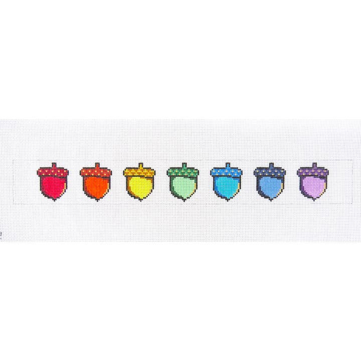 Bracelet Rainbow Acorns pour la vente par Alice & Blue Needlepoint Designs