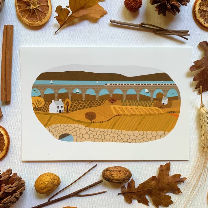 Country Seaside Art Print for wholesale by The Gray Burrow