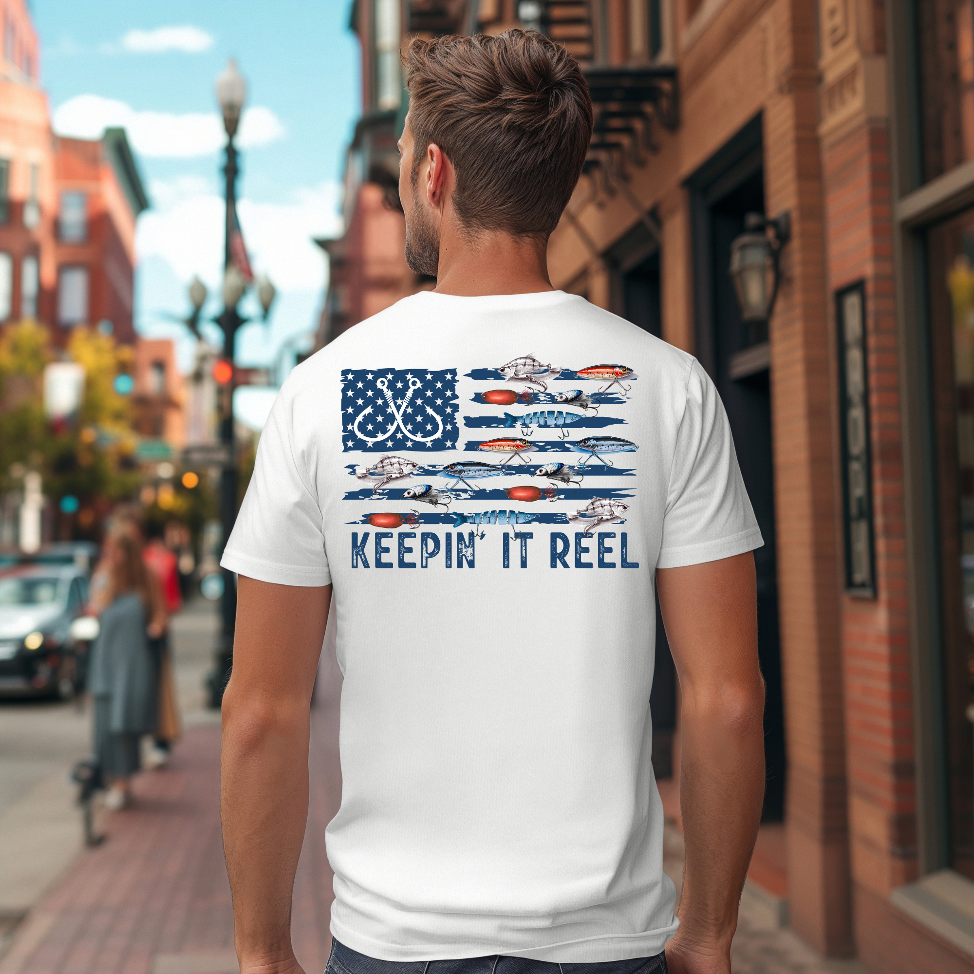 ZZ Threadz - Wholesale Screen Printed T-Shirt - Men's - Mens Keepin' It Reel Graphic Tee0
