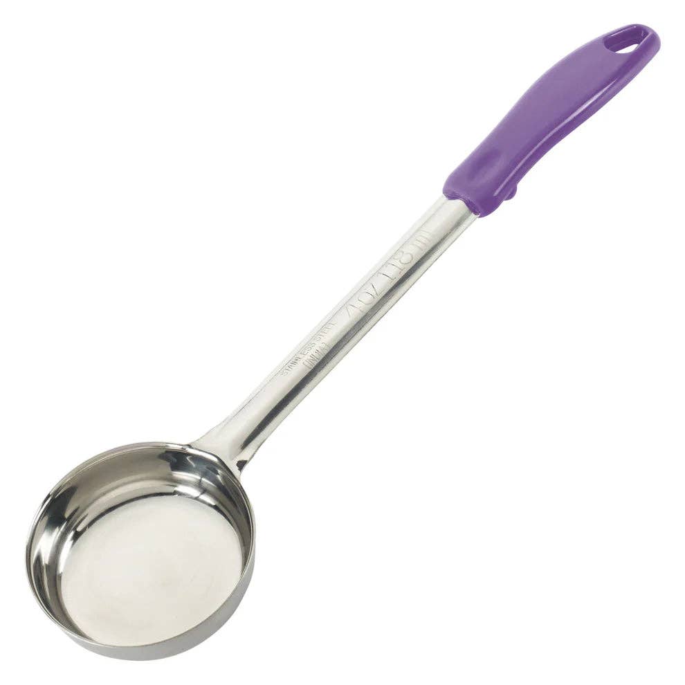 EcoQuality – wholesale Measuring spoon – FPP-2P to FPS-6P, 2-6oz S/S Food Portioners Purple Hdl, EA5
