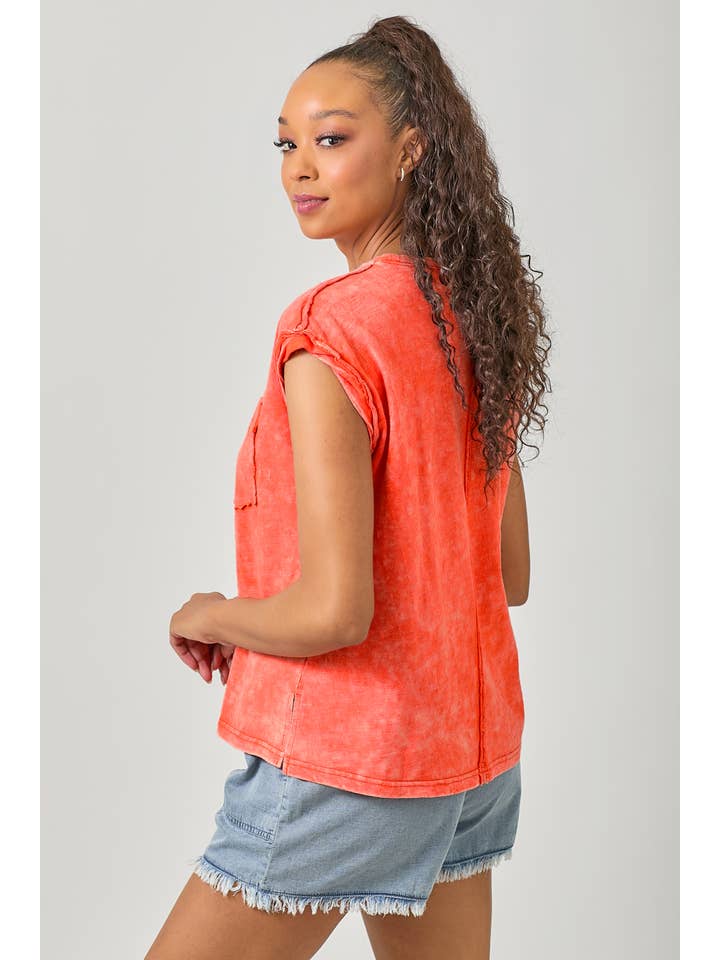 Mystree - Wholesale T-Shirt - Women's - 61119 Washed Slouchy Essential Tee31