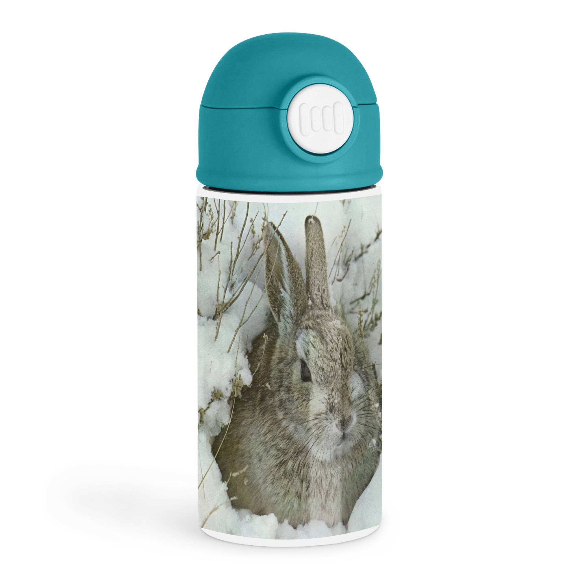 3dRose – Garrafa de água por atacado – 3dRose, Coelhinho da Neve, Garrafa de Água para Crianças0