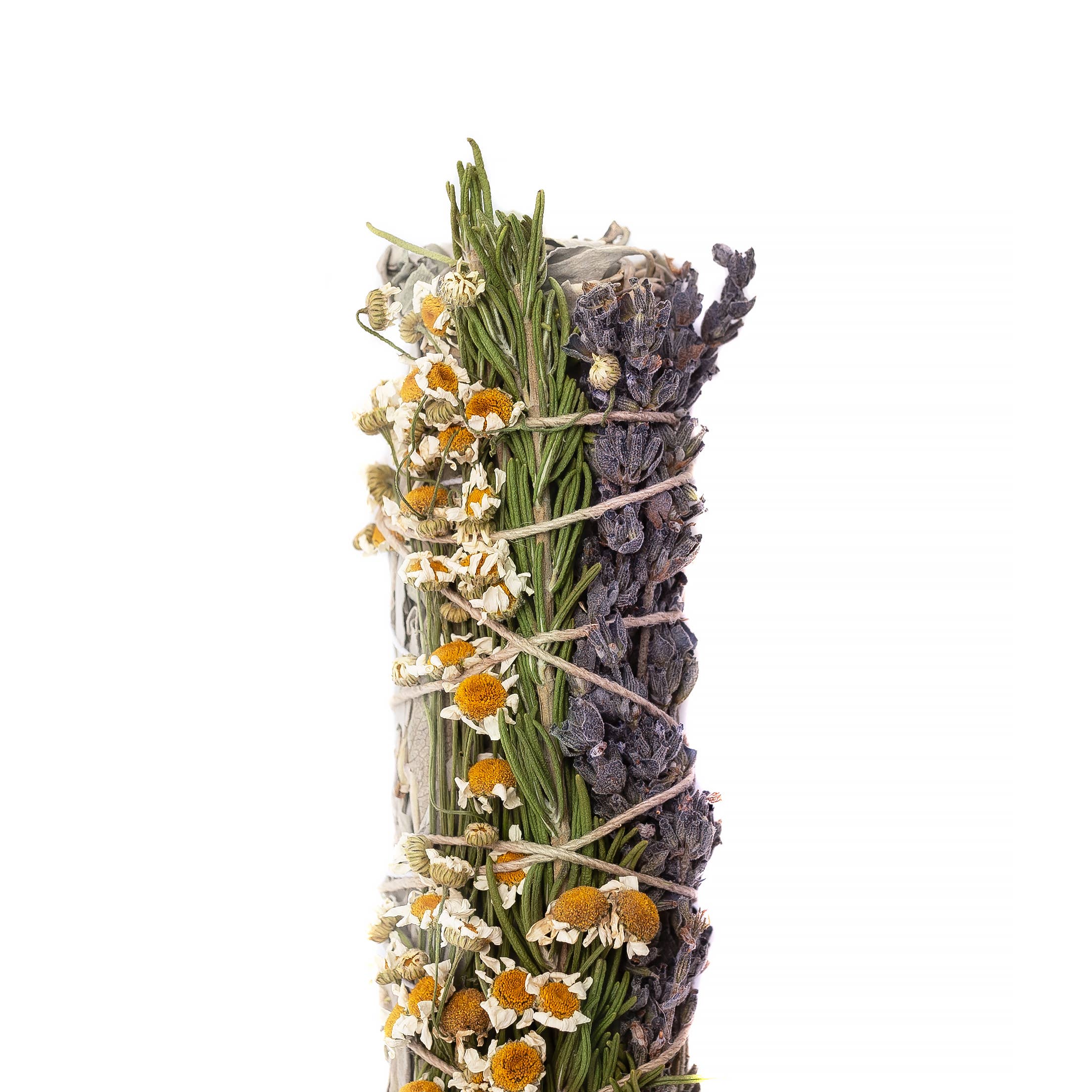 Sarimoire – Engroshandel Salviepakke – Lavendel-, rosmarin- og kamilleindpakket 8" salviebundt1