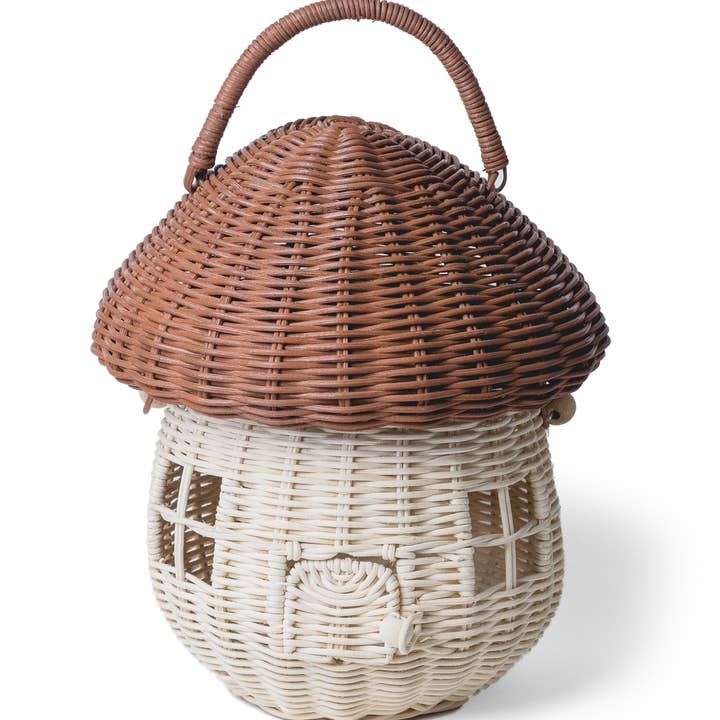 Poppie Toys - Wholesale Basket - Kids & Baby - Mushroom House Basket