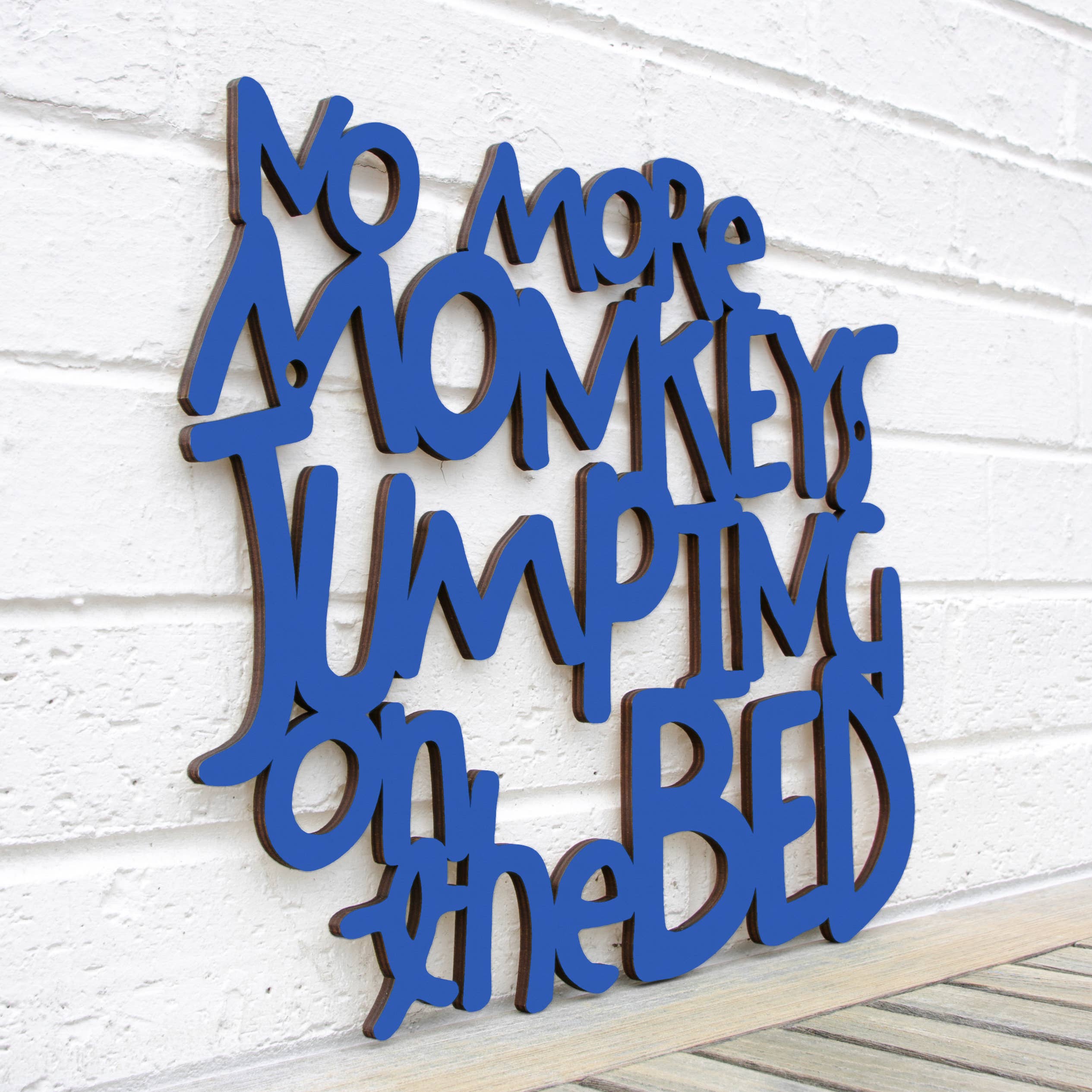Spunky Fluff - Wholesale Wall Decor - Kids & Baby - No More Monkeys Jumping On The Bed, Kids Playroom Wall Art4