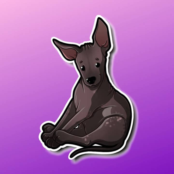 Xolo Xoloitzcuintle klistermärke för wholesale av Mega Kawaii Cuties