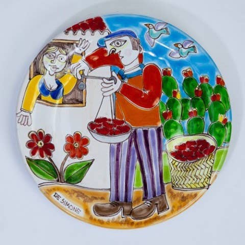 Rund Tallerken DS 18 cm PT18DS-39 for engroshandel hos Ceramiche De Simone