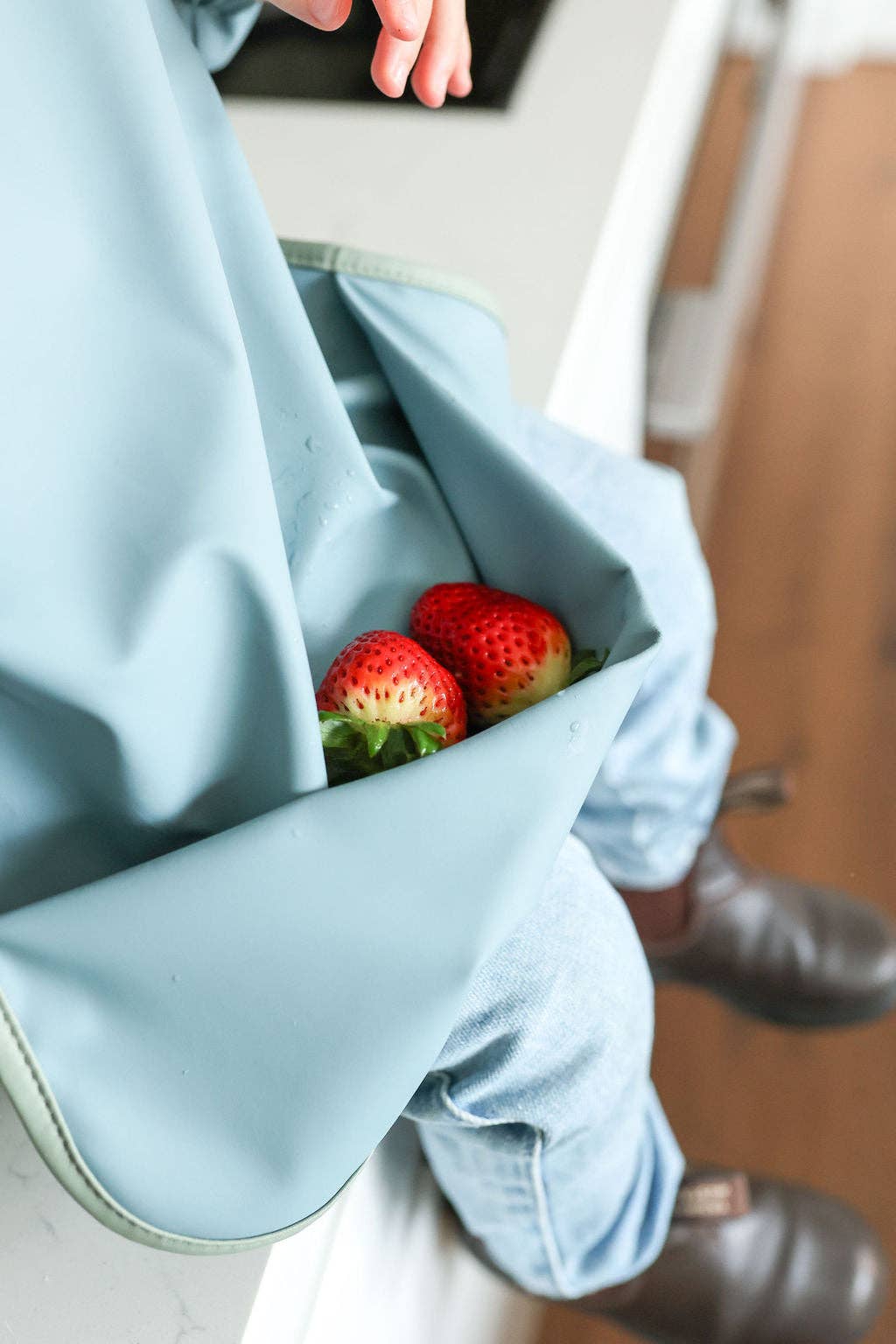 Tilda & Moo - Wholesale Bib - Baby - Blueberry Ice | Smock Bib7