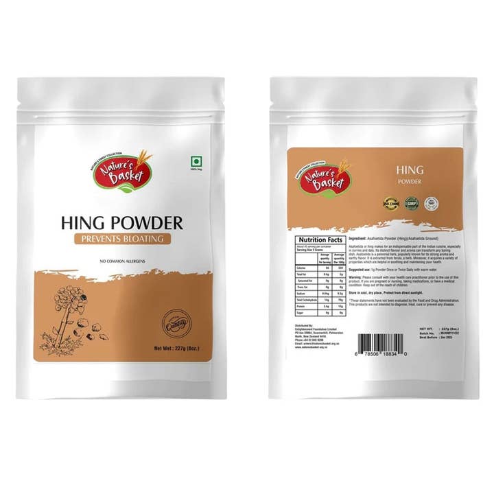 Natures Basket - Wholesale Dried Spice - Nature's Basket Compounded Hing (Ferula asa-foetida) powder - Contains gluten2