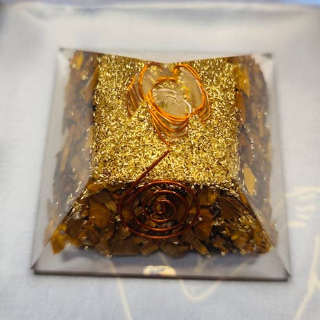 Orgonite Œil de Tigre pour la vente par Con Le Stelle
