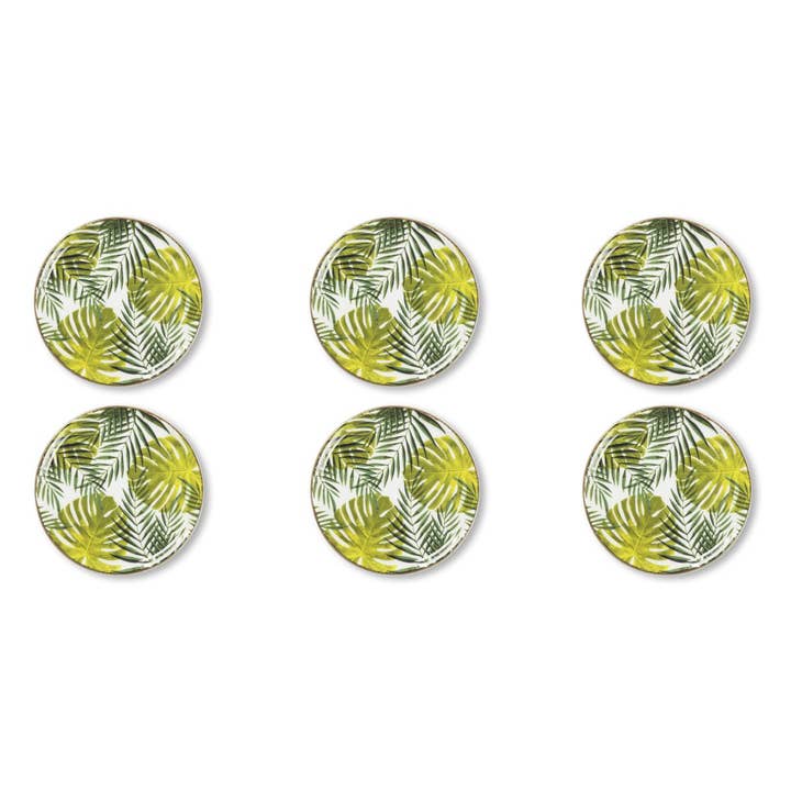 verde Conjunto com 6 Pratos de Pizza Folhagem 31 cm para venda a revendedores na Faire1