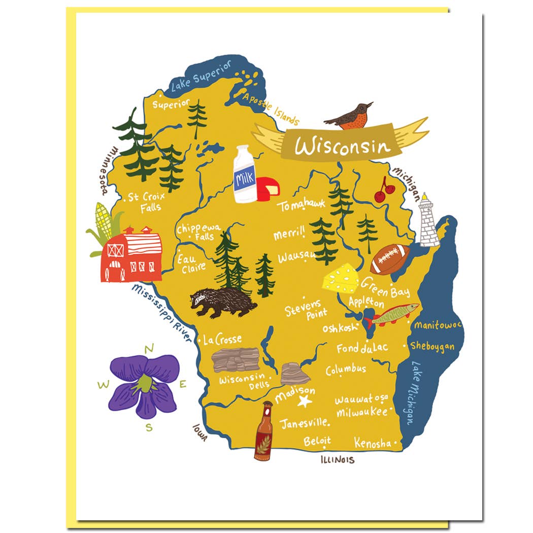 Allport Editions – wholesale Vardagliga hälsningskort – Hej USA Card Series - ALLA 50 STATER HÄR!50