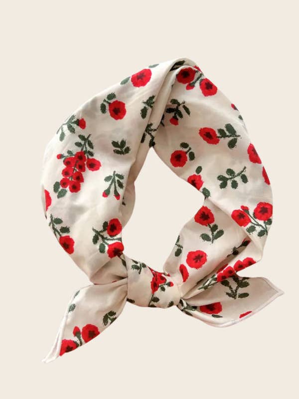 Foulard - Coquelicot pour la vente par Sweet Lemons Atelier