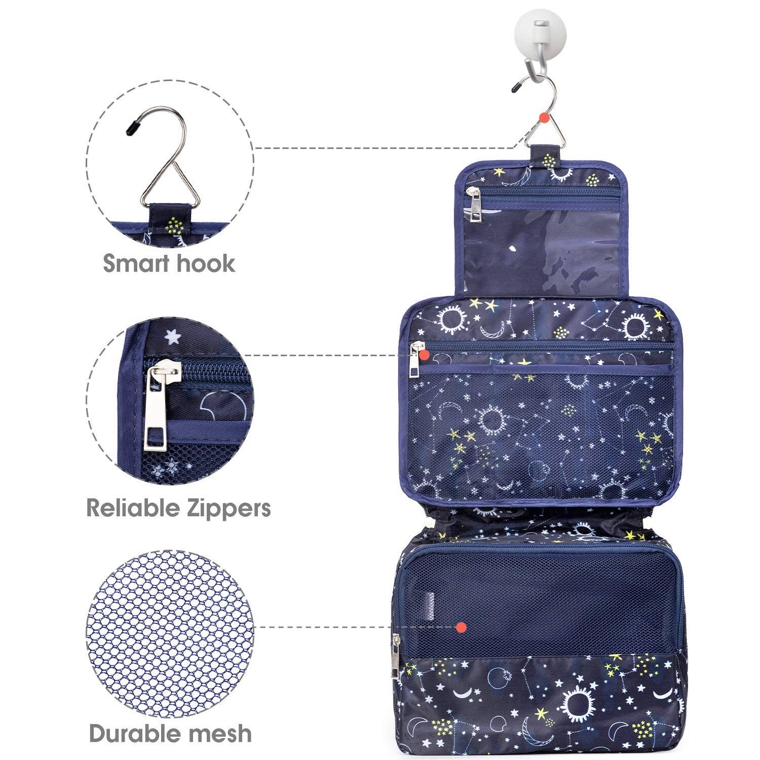 NARWEY INC - Wholesale Toiletry Bag - Women's - Hanging Travel Toiletry Bag Cosmetic Make up Organizer23