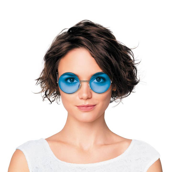 XL BLUE HIPPY GLASSES for wholesale by Party Pro