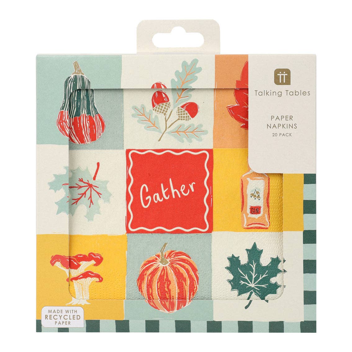 Talking Tables USA - Vente Serviettes jetables - Serviettes en papier d'automne - Pack de 20 | Décoration d'automne |0
