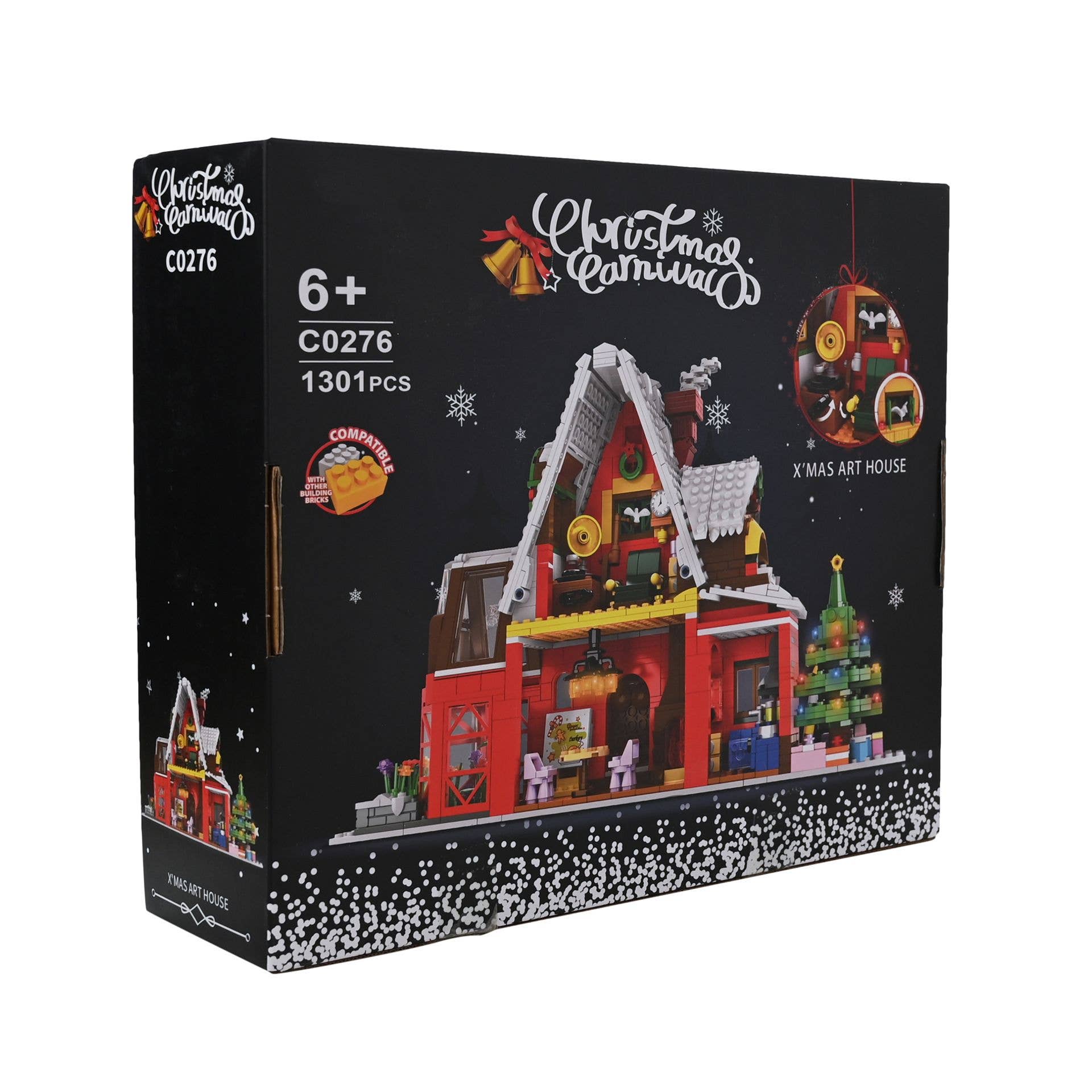WIDDOP and Co. - Wholesale Learning Cards - Kids & Baby - Toy Shop Christmas Chalet Brick Building Set Age 6+5