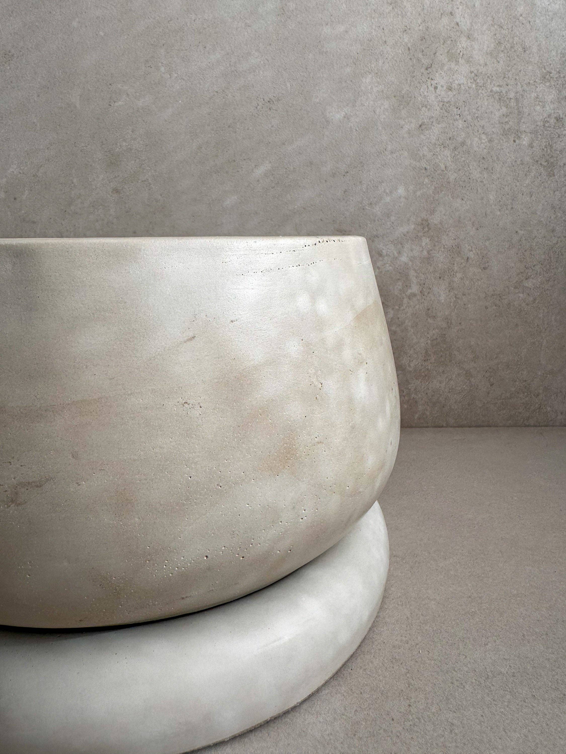 Minimal Loot Design - Wholesale Plant Pot - Concrete Planter with Saucer, Modern Plant Pot, Bubble Planter, Decorative Cement Pot, Minimalist Pot with Drainage, Nordic Pot, Chunky Pot2