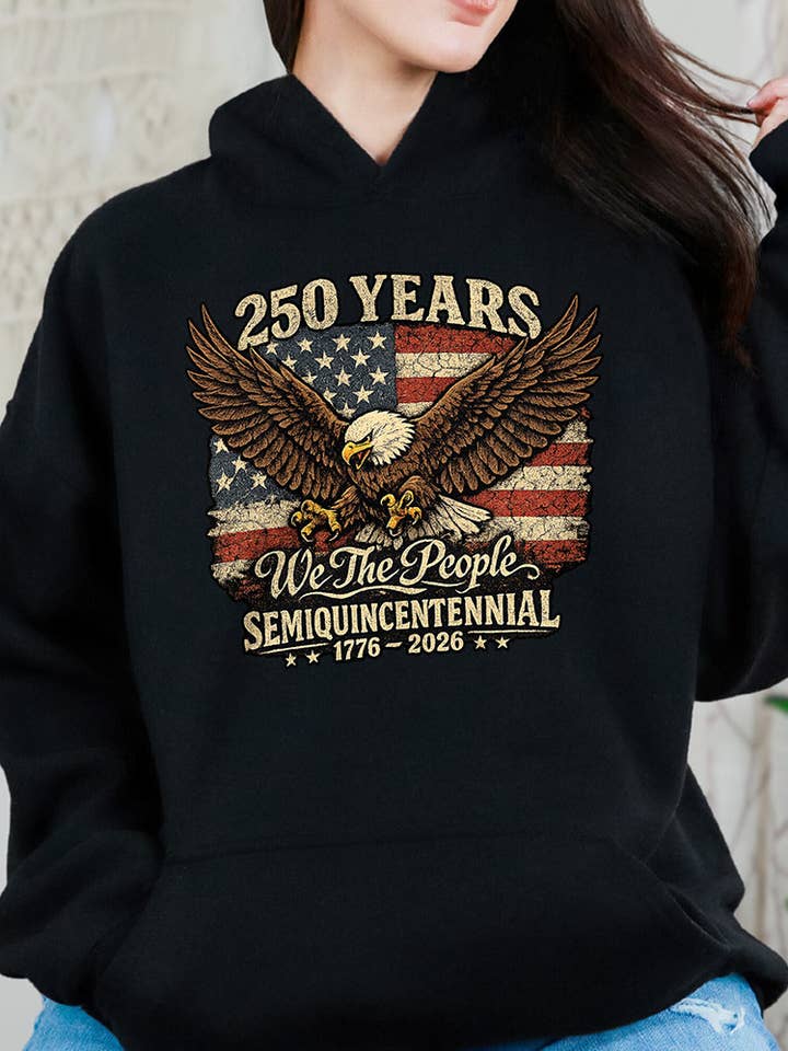 Semiquincentennial Eagle Hoodie for wholesale by Country Girl Store
