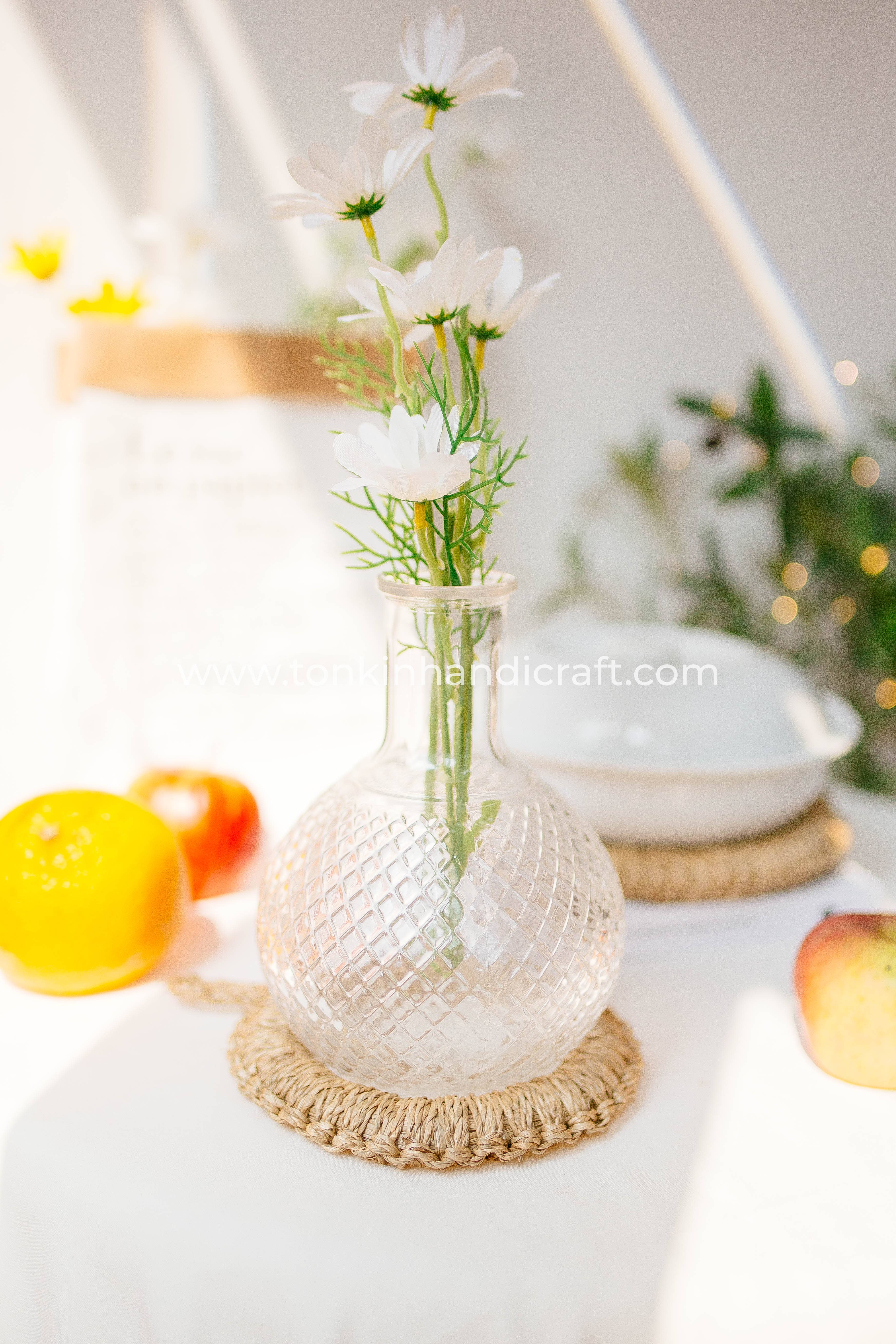 Tonkin Handicraft - Vente Dessous-de-plat - Dessous de plat rond en osier1