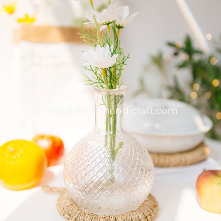 Tonkin Handicraft - Vente Dessous-de-plat - Dessous de plat rond en osier1